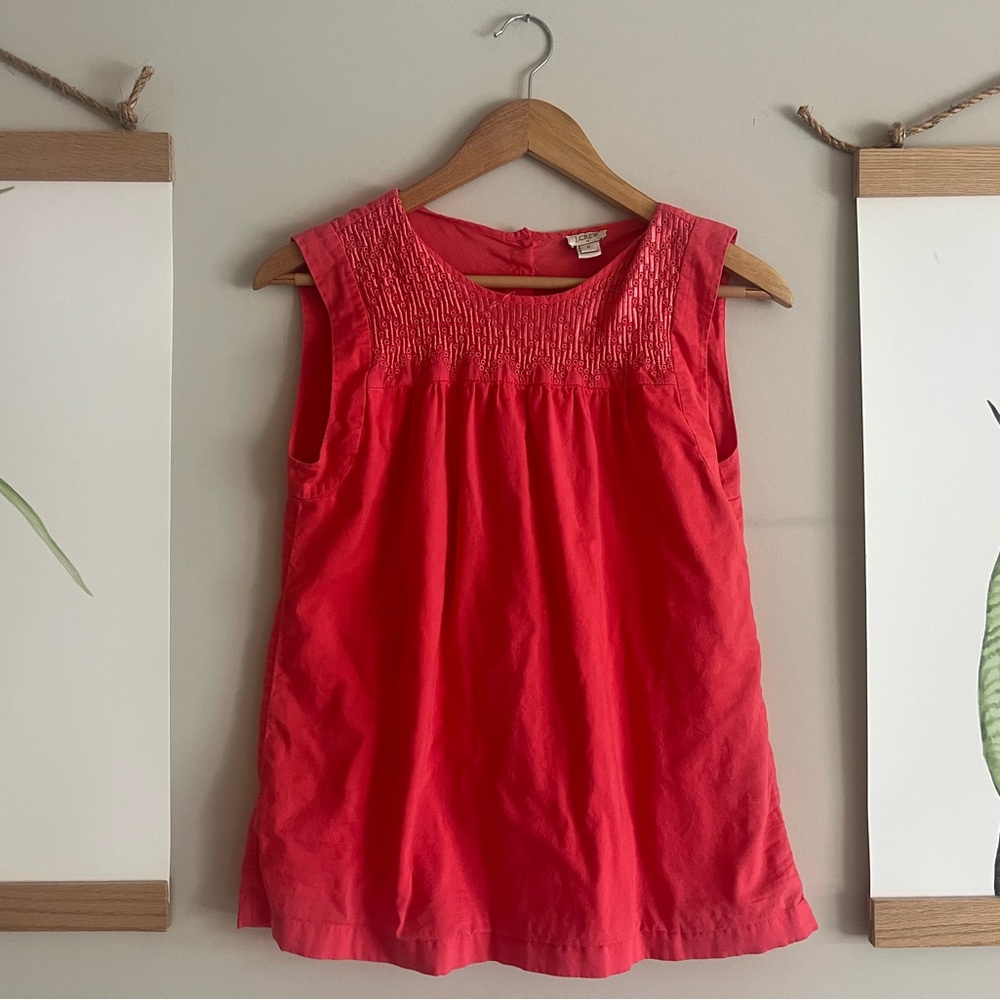 J. Crew Factory Red Sleeveless Top